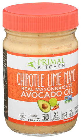 Primal Kitchen Avocado Oil Chipotle Lime Mayonnaise, 12 Ounce -- 6 per case.
