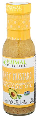 Primal Kitchen Avocado Oil Honey Mustard Vinaigrette Dressing and Marinade, 8 Ounce -- 6 per case.