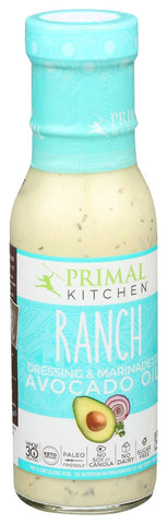 Primal Kitchen Avocado Oil Ranch Dressing, 8 Fluid Ounce -- 6 per case.