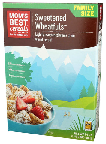 Moms Best Naturals Wheat Fuls Sweetened Cereal, 24 Ounce -- 12 per case.