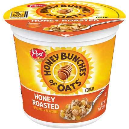 Post Honey Bunches Oats Honey Roasted Cereal, 2 Ounce -- 12 per case