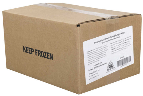 Hungry Planet Vegan Classic Beef Burger, 4 Ounce -- 42 per case
