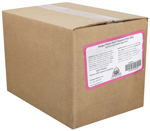 Hungry Planet Vegan Ground Pork Chub, 5 Pound -- 4 per case