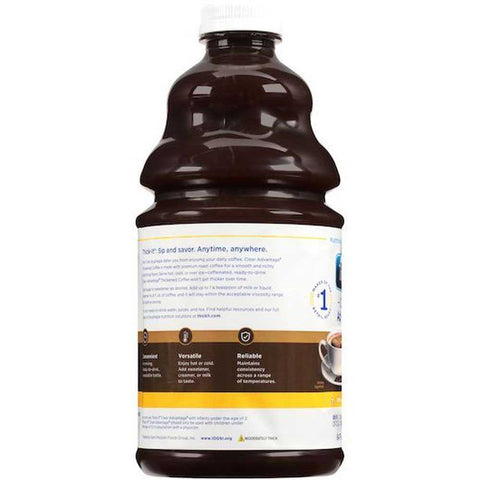 Thick It Clear Advantage Aqua Care H20 Regular Honey Coffee, 64 Fluid Ounce -- 4 per case