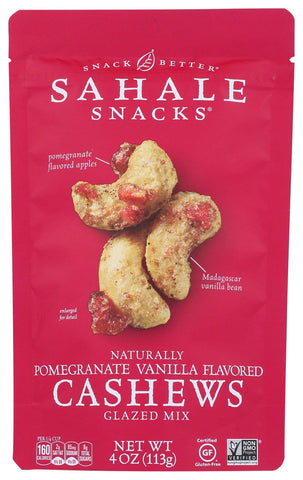 Sahale Snacks Pomegranate Cashew Glazed Nut, 4 Ounce -- 6 per case.