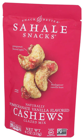Sahale Snacks Pomegranate Cashew Glazed Nut, 4 Ounce -- 6 per case.