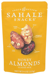 Sahale Snacks Honey Almond Glazed Nut, 4 Ounce -- 6 per case.