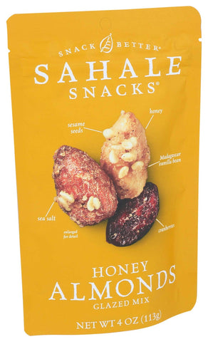 Sahale Snacks Honey Almond Glazed Nut, 4 Ounce -- 6 per case.