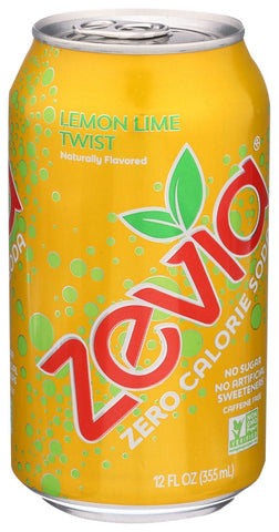 Zevia Natural Twist Stevia Soda, 12 Ounce -- 24 per case.
