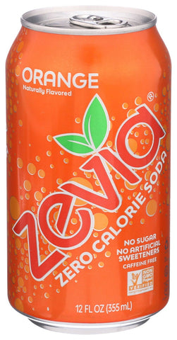 Zevia Natural Orange Stevia Soda, 12 Ounce -- 24 per case.