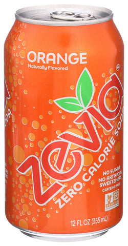 Zevia Natural Orange Stevia Soda, 12 Ounce -- 24 per case.