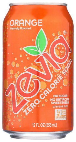 Zevia Natural Orange Stevia Soda, 12 Ounce -- 24 per case.