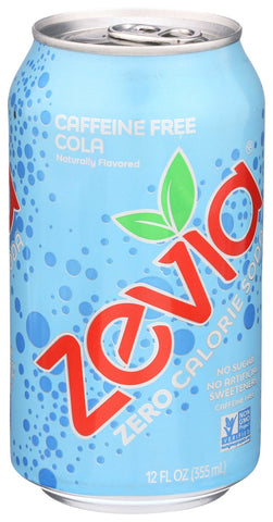 Zevia All Natural Caffeine Free Cola Soda, 12 Ounce -- 24 per case.