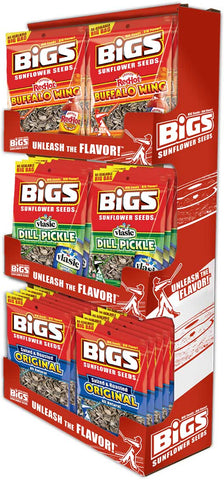 Bigs Assorted Sunflower Seed, 5.35 Ounce -- 36 per case.