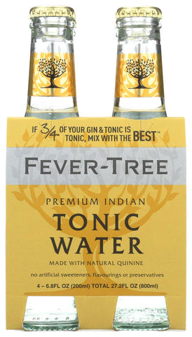 Fever Tree Premium Indian Tonic Water, 6.8 Fluid Ounce - 4 per pack -- 6 packs per case.