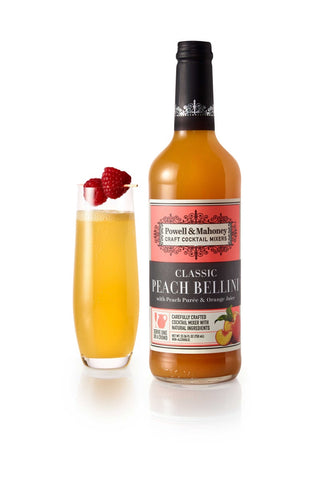 Powell and Mahoney Peach Bellini Cocktail Mixer, 750 Milliliter -- 6 per case