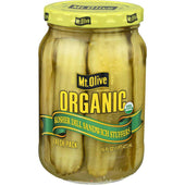 Mt Olive Organic Dill Sandwich Stuffers, 16 Fluid Ounce -- 6 per case