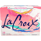 LaCroix Natural Passionfruit Sparkling Water, 12 Fluid Ounce - 12 count per pack -- 2 packs per case