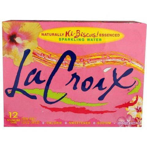 LaCroix Hibiscus Sparkling Water, 12 Fluid Ounce - 12 count per pack -- 2 packs per case
