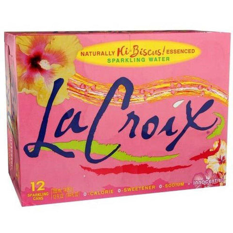 LaCroix Hibiscus Sparkling Water, 12 Fluid Ounce - 12 count per pack -- 2 packs per case
