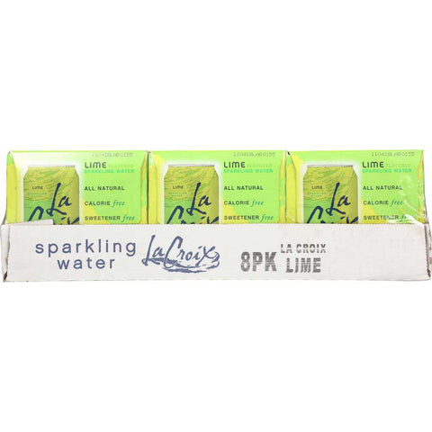 LaCroix Natural Lime Sparkling Water, 12 Fluid Ounce - 8 Count per pack -- 3 packs per case
