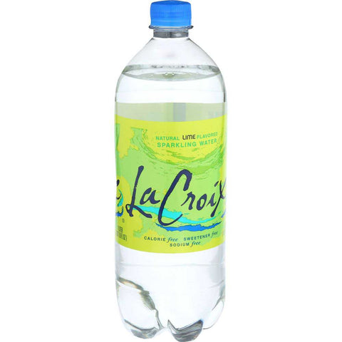 LaCroix Natural Lime Sparkling Water, 1 Liter -- 15 per case