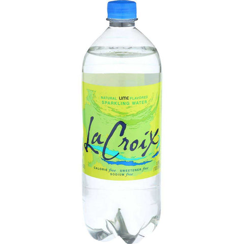 LaCroix Natural Lime Sparkling Water, 1 Liter -- 15 per case