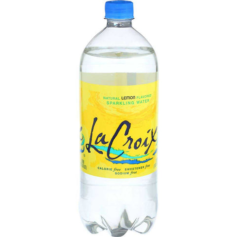 LaCroix Natural Lemon Sparkling Water, 1 Liter -- 15 per case