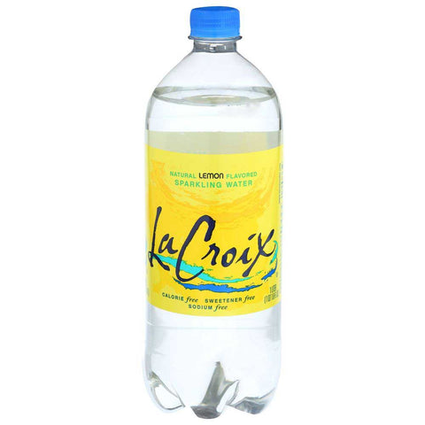 LaCroix Natural Lemon Sparkling Water, 1 Liter -- 15 per case