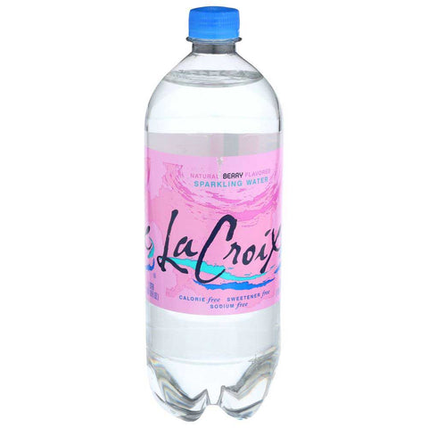 LaCroix Natural Berry Sparkling Water, 1 Liter -- 15 per case