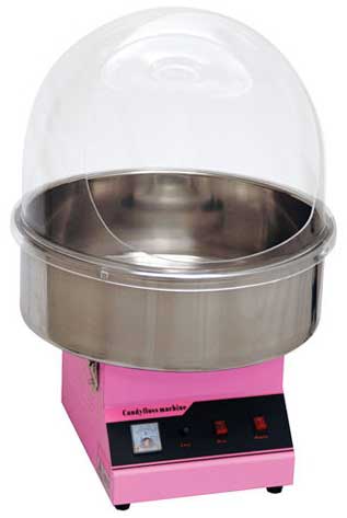 Winco BenchmarkUSA Zephyr 120 Volt Cotton Candy Machine with Dome, 21 x 21 x 30 inch -- 1 set