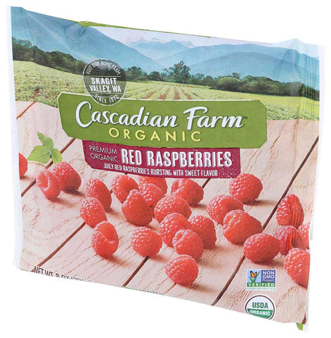 Cascadian Farm Organic Raspberries, 8 Ounce -- 12 per case.