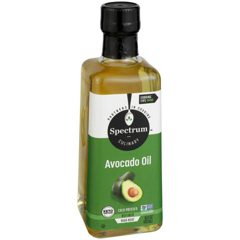 Spectrum Cold Pressed Refined Avocado Oil, 16 Fluid Ounce -- 6 per case