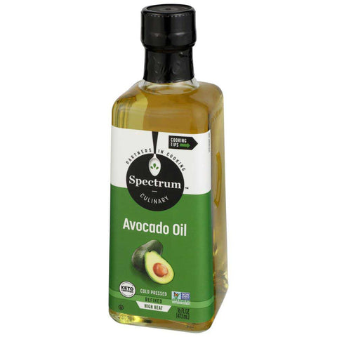Spectrum Cold Pressed Refined Avocado Oil, 16 Fluid Ounce -- 6 per case