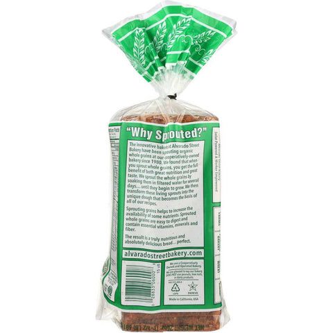 Alvarado Street Bakery Organic Sprouted Wheat Bread, 24 Ounce -- 6 per case.
