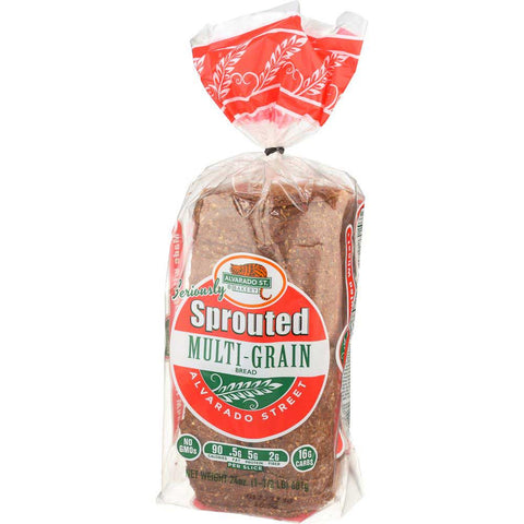 Alvarado Street Bakery Organic Sprouted Wheat Multi-Grain Bread, 24 Ounce -- 6 per case.