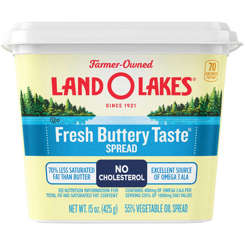 Land O Lakes Fresh Buttery Taste Spread, 15 Ounce -- 12 per case.