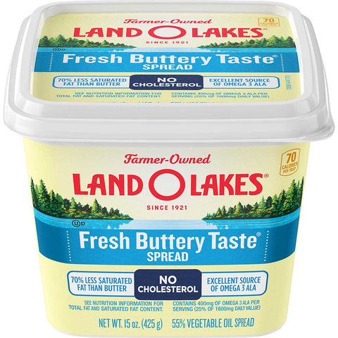 Land O Lakes Fresh Buttery Taste Spread, 15 Ounce -- 12 per case.