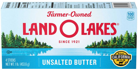 Land O Lakes Unsalted Butter, 1 Pound -- 18 per case