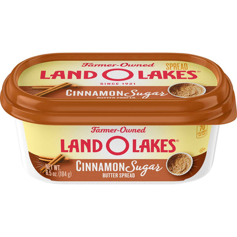 Land O Lakes Cinnamon Sugar Butter Spread, 6.5 Ounce -- 12 per case.