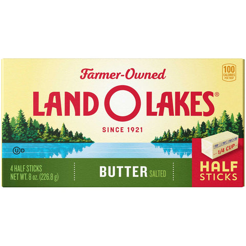 Land O Lakes Salted Butter, 8 Ounce -- 12 per case