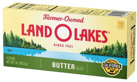 Land O Lakes Salted Butter, 1 Pound -- 18 per case