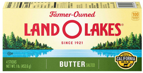 Land O Lakes Salted Butter, 1 Pound -- 18 per case