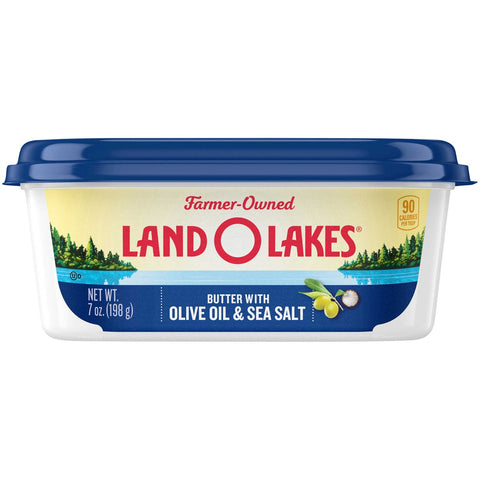 Land O Lakes Butter with Olive Oil and Sea Salt, 7 Ounce -- 12 per case