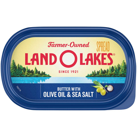 Land O Lakes Butter with Olive Oil and Sea Salt, 7 Ounce -- 12 per case