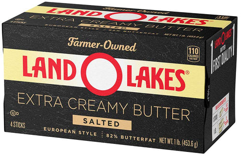 Land O Lakes Extra Creamy Salted Butter, 1 Pound -- 18 per case