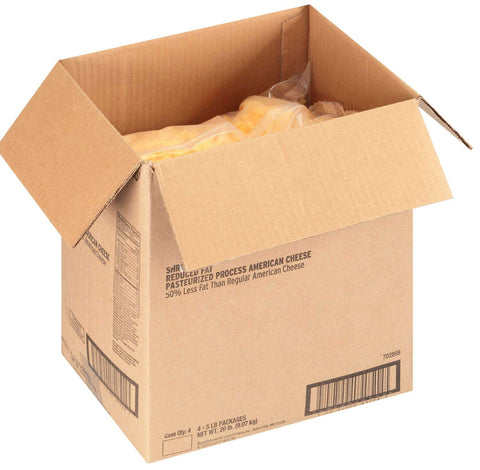 Land O Lakes Shredded Reduced Fat Yellow American Cheese, 5 Pound -- 4 per case.