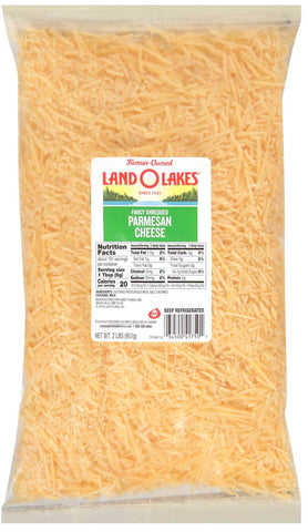 Land O Lakes Shredded Parmesan Cheese, 2 Pound -- 6 per case.