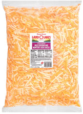 Land O Lakes Shredded Mild Cheddar Cheese Blend, 5 Pound -- 4 per case.