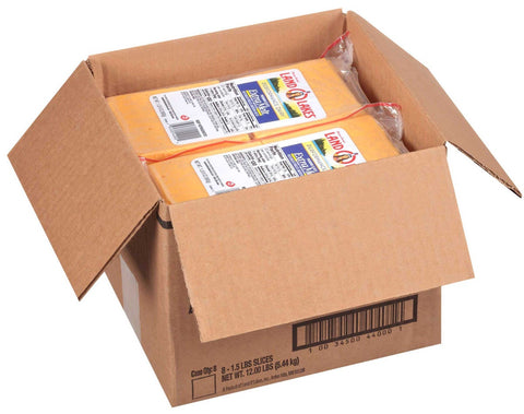 Land O Lakes Extra Melt Sharp American Cheese Slice, 1.5 Pound -- 8 per case
